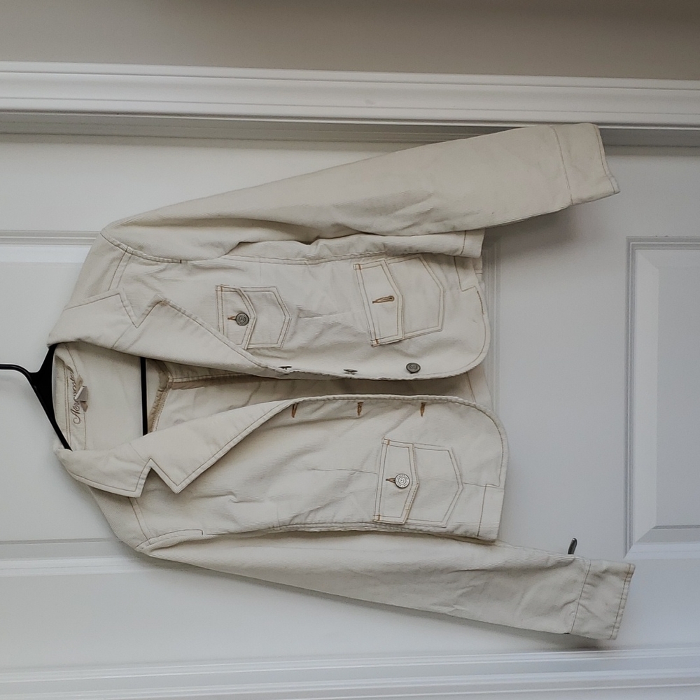 Aeropostale Cream Corduroy Jacket